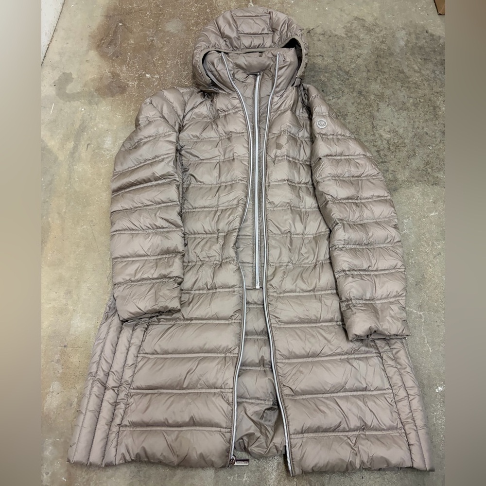 Michael Kors packable Light down‎ filled long Puffer Jacket